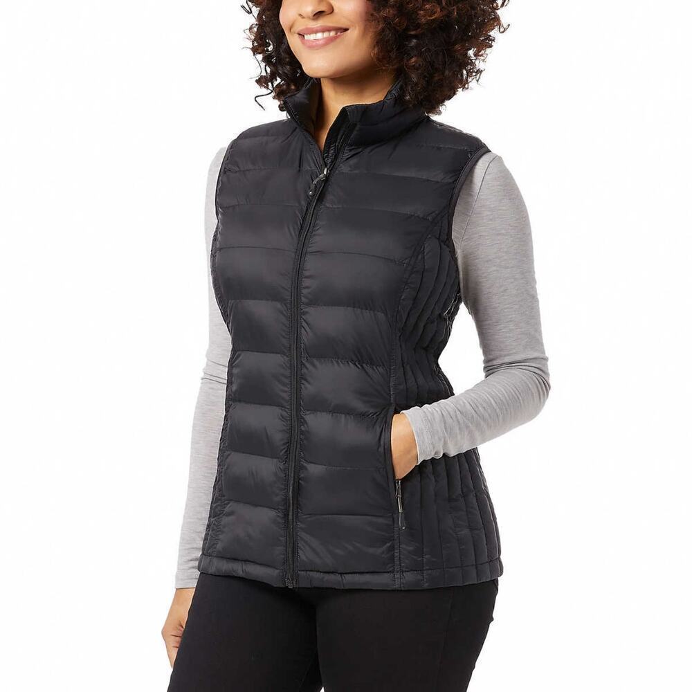 New! 32 Degrees Quilted Stand-up Collar Lightweight Warmth Full Zip Vest - Picture 1 of 8